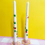 Clay Flower Gingham Candle Holders, thumbnail 6 of 9