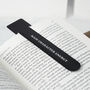 Black Metal Bookmark 'Main Character Energy' | Reading | Book Lover | Book Accessory | Love Reading | Reading Gift, thumbnail 1 of 2