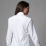 Charmaine White Textured Tuxedo Evening Shirt, thumbnail 2 of 4