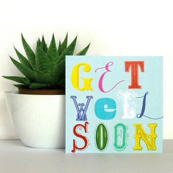 Wordy Get Well Soon Card, 3 of 5