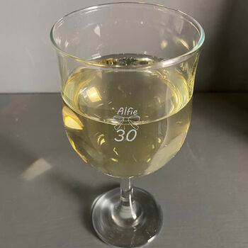 Personalised 30th Birthday Wine Glass Gift, 2 of 7