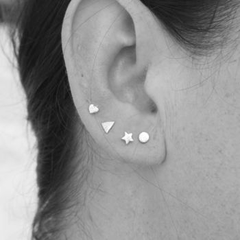 Sterling Silver Mini Star Studs, 6 of 8