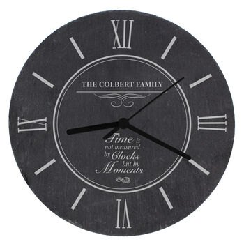 Personalised Moments Slate Wall Clock, 3 of 3