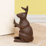 Country Style Bunny Cast Iron Door Stop, thumbnail 3 of 11