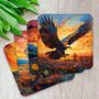 Highland Series Set Of Four Pu Leather Coasters, thumbnail 3 of 8