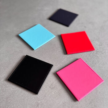 Personalised Favourite Drink Leather Coaster – Gift For Him Or Her, 5 of 9