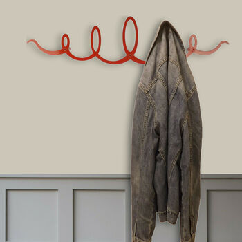 Squiggle Coat Rack By The Metal House, 3 of 7