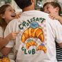 Personalised Dad's Croissant Club Graphic T Shirt, thumbnail 1 of 4