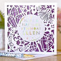 Personalised Mystical Crystal Foil Birthday Card, thumbnail 1 of 2
