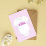 It's A Baby Girl Card, thumbnail 2 of 2