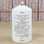 Personalised Godparent Pillar Candle, thumbnail 1 of 2