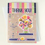 Floral Bouquet Thank You Card, Cut Out And Keep, thumbnail 4 of 6