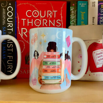 Acotar Fantasy Bookworm Mug – Personalised 15oz Gift For Book Lovers, 4 of 4