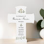 Personalised Botanical Cross Wooden Ornament, thumbnail 5 of 5