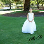 Lucrezia In White ~ Flower Girl Dress, thumbnail 4 of 10