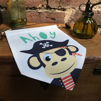 Children's Flag Googly Eyed Pirate Monkey, 2 of 2