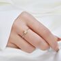 Sterling Silver Natural Blue Topaz Droplet Ring, thumbnail 5 of 12