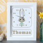 Personalised New Baby Birth Details Clock, thumbnail 1 of 12