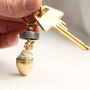 Acorn Squirrel Keyring With Personalised Message, thumbnail 4 of 6
