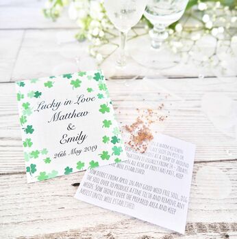 Shamrock Seed Wedding Favours Pack Of 10, 8 of 8