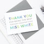 Personalised 'Thank You' Teaching Assistant Card, thumbnail 3 of 4