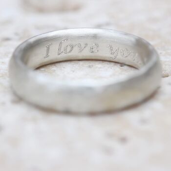 Aurora Hammered Sterling Silver Ring, 4 of 5