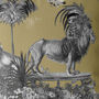 Lion Cushion In Honey Gold, thumbnail 3 of 6