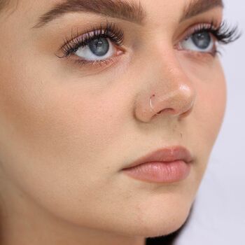 9ct Solid Gold Ball Helix Nose Ring, 4 of 5