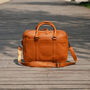 Minimalist Leather Briefcase Laptop Bag, thumbnail 4 of 10