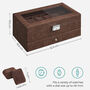 Two Tier 12 Slots Watches Box Case With One Drawer, thumbnail 12 of 12