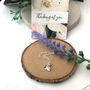 Personalised Thank You Teacher Gift Sterling Silver Mini Leaf Necklace, thumbnail 8 of 12