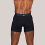 Super Soft Boxer Briefs With Pouch, Black, Three Pack, thumbnail 3 of 5