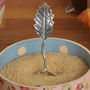 Chestnut Leaf Pewter Sugar Spoon, Gifts For Gardeners, thumbnail 2 of 7