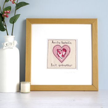 Personalised Heart Thank You Card For Mum Or Her, 5 of 9