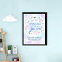 Personalised Amazing Floral Christening Print, thumbnail 9 of 12