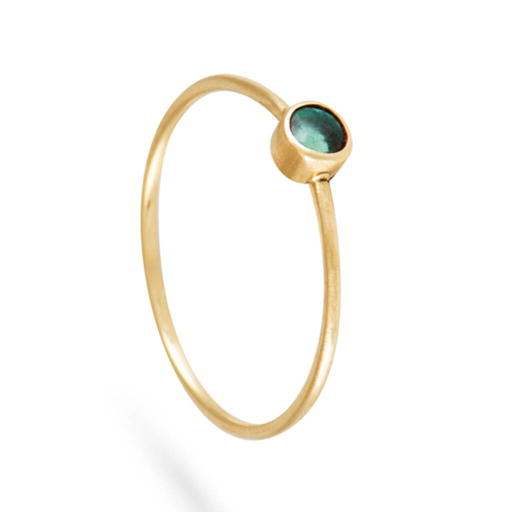 18ct Gold Emerald Ring, 1 of 4
