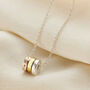 Personalised Mixed Gold Mini Spinning Disc Necklace, thumbnail 1 of 9