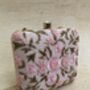 Pink Square Floral Clutch Bag, thumbnail 6 of 6