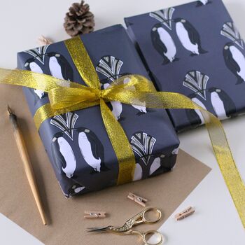 Penguin Christmas Wrapping Paper Set, 2 of 6