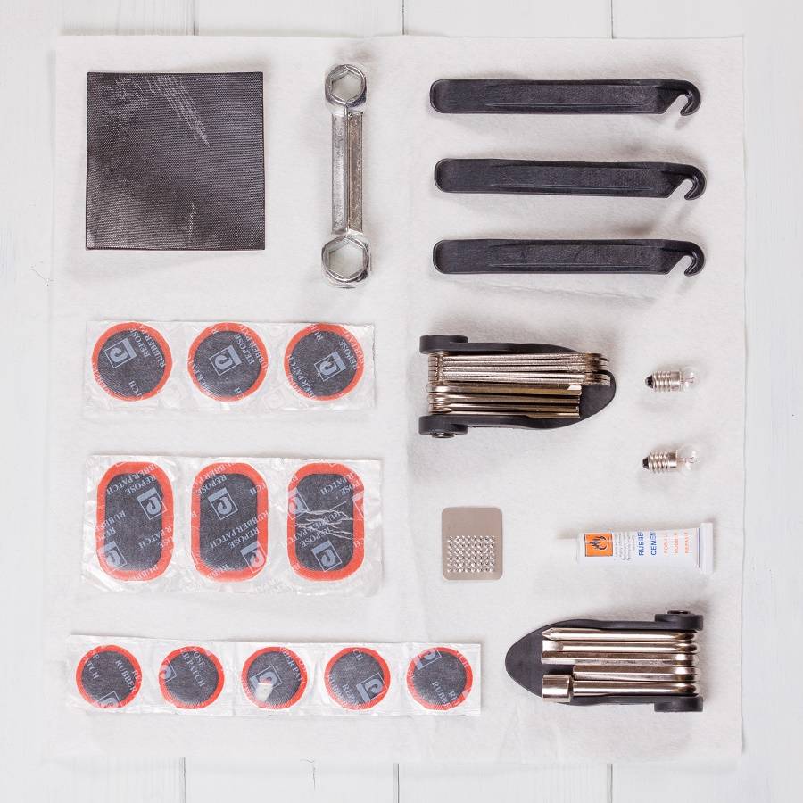 Emergency Bike Tool Kit With Frame Pouch By British and Bespoke