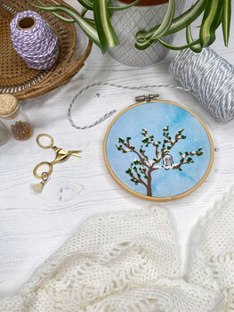 Winter Tree Embroidery Kit, 7 of 9