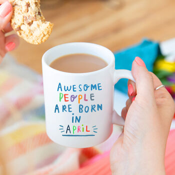 'Awesome People Are Born In April' Birthday Card, 3 of 3