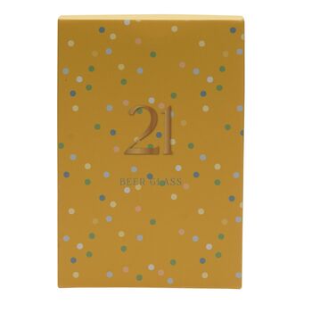 21st Birthday Keepsake Pint Beer Glass Gift, 4 of 4