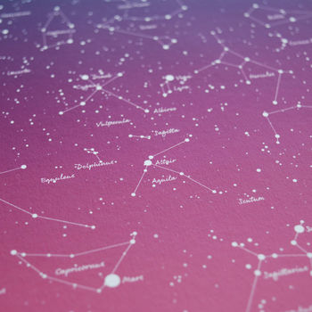 Personalised Star Map And Clouds Print, 6 of 6