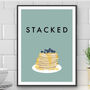 Stacked Pancakes Kitchen Print, thumbnail 1 of 3