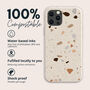 Orange Terrazzo Biodegradable Phone Case, thumbnail 2 of 8