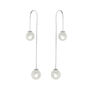 Sterling Silver Double Pearl Earrings, thumbnail 1 of 4