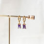 Purple Glass Earrings, thumbnail 4 of 11