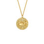 Zodiac Double Sided Gold Plated Crystal Necklace, thumbnail 6 of 12