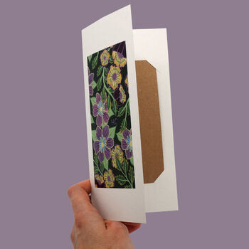 Reusable Eco Friendly Midnight Garden Card Blank Inside Or Optional Handwritten Message, 2 of 10